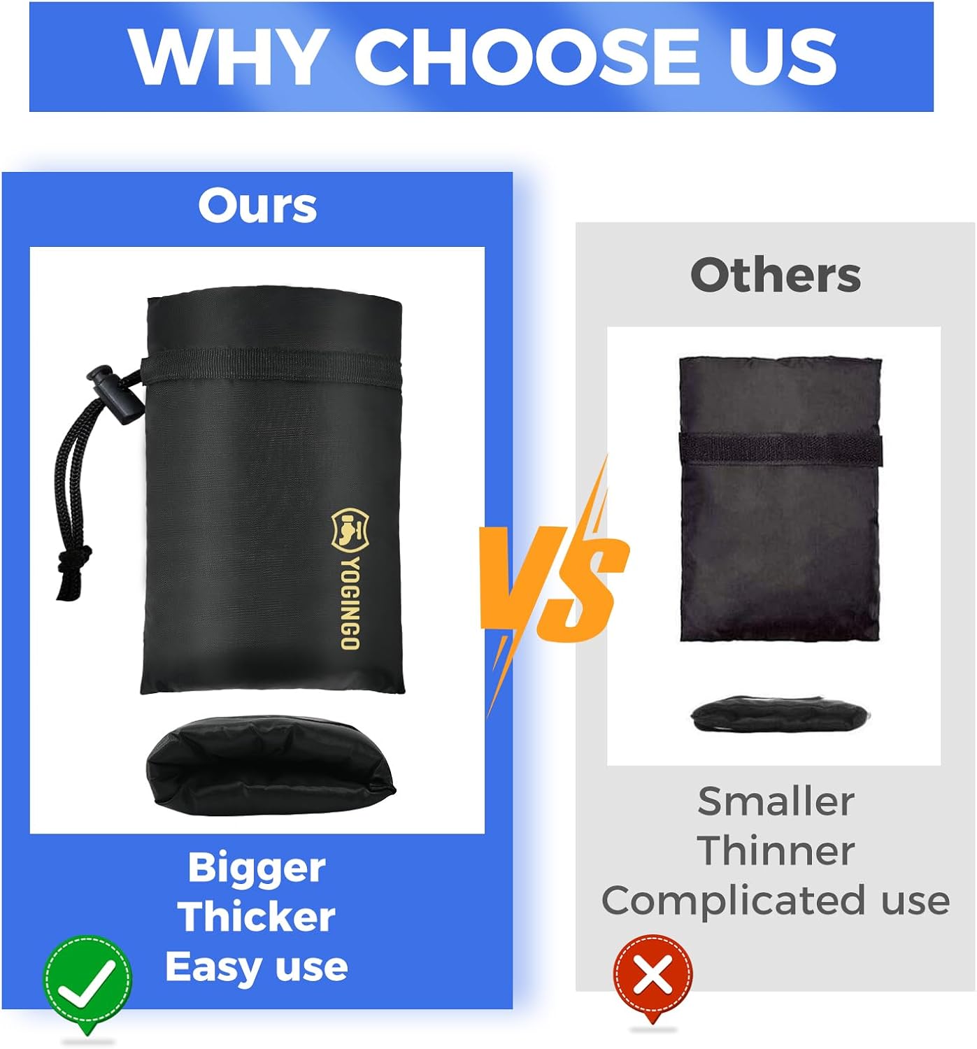 Outdoor Faucet Covers for Winter Freeze Protection, 2 Pack 6.7" x 9.5" Hose Bib Cover, Water Spigot Covers Winter Insulated, Pipe Wrap Insulation Cover Socks Outside Faucet Freeze Protector