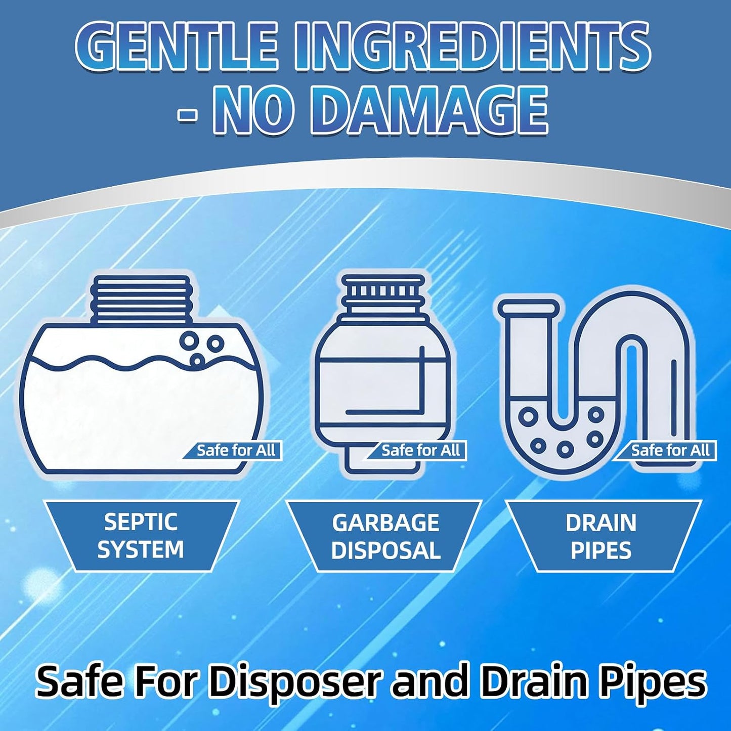 Garbage Disposal Cleaner and Deodorizer 50 Packs, 1 Year Supply Garbage Disposal Cleaner Tablets for Kitchen Sink & Drain Clean, Home Cleaning Essentials (50packs)