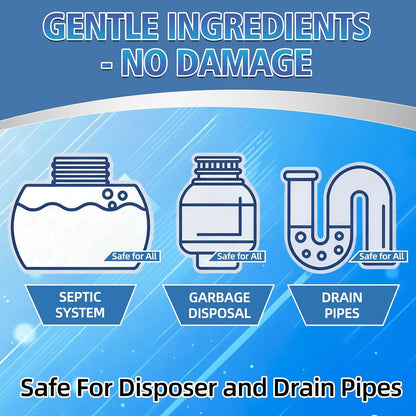 Garbage Disposal Cleaner and Deodorizer 50 Packs, Powerful Garbage Disposal Cleaner Tablets, 1 Year Supply For Kitchen Sink, Drain Clean, Home Cleaning Essentials (50packs)