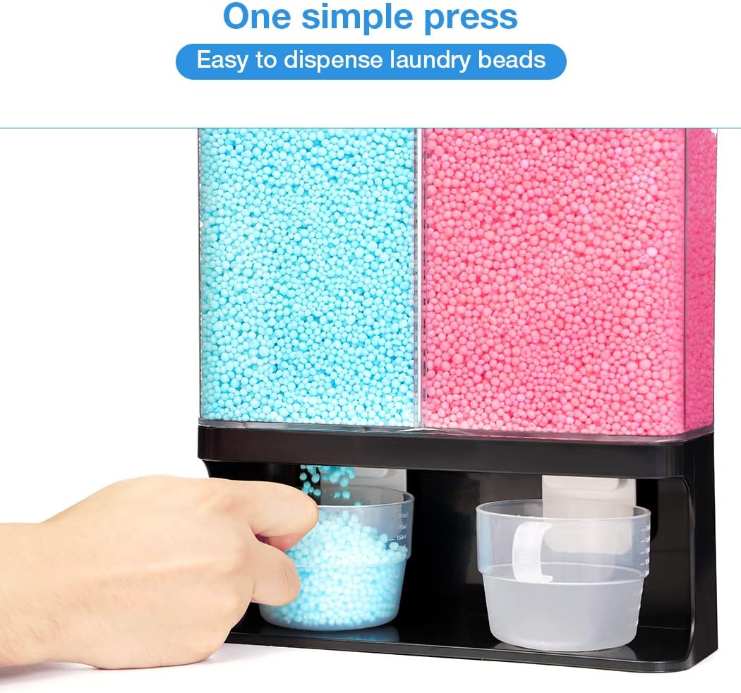 Conworld Laundry Detergent Dispenser, Scent Booster Beads Dispenser for Laundry Room Organization, Suitable for Beads, Stain Remover Powder