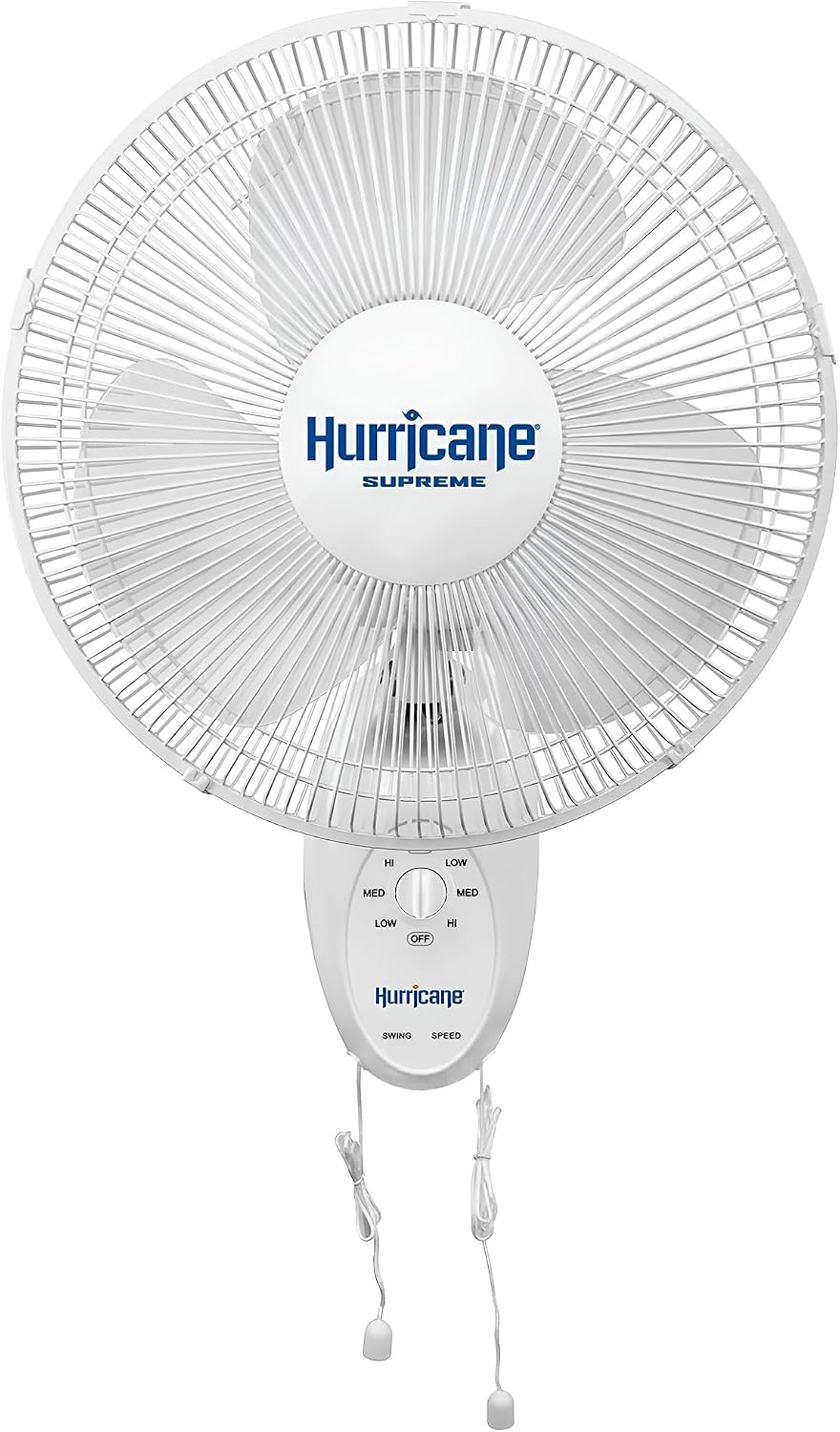 Hurricane Classic 6 Inch Clip Fan, 2 Speed Portable Desk Table Fan with Tilt, White