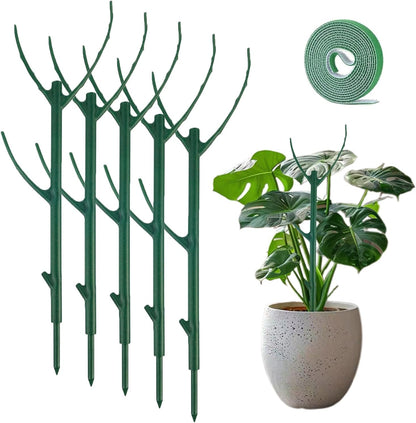 10PCS Monstera Plant Support, Stackable Plant Stakes for Indoor Plants, Plant Sticks Support Tall for Climbing Potted Plants