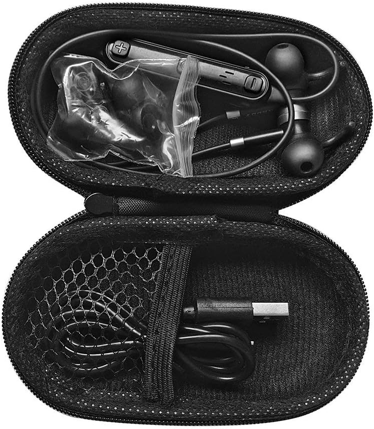ZFRE Headphones Carrying Case, Travel Portable Storage Bags for Bluetooth Wireless Headphones, Cords, Cable, iPhones Earbuds, Charger, Airpods, USB Flash Driver, MP3(Oval)