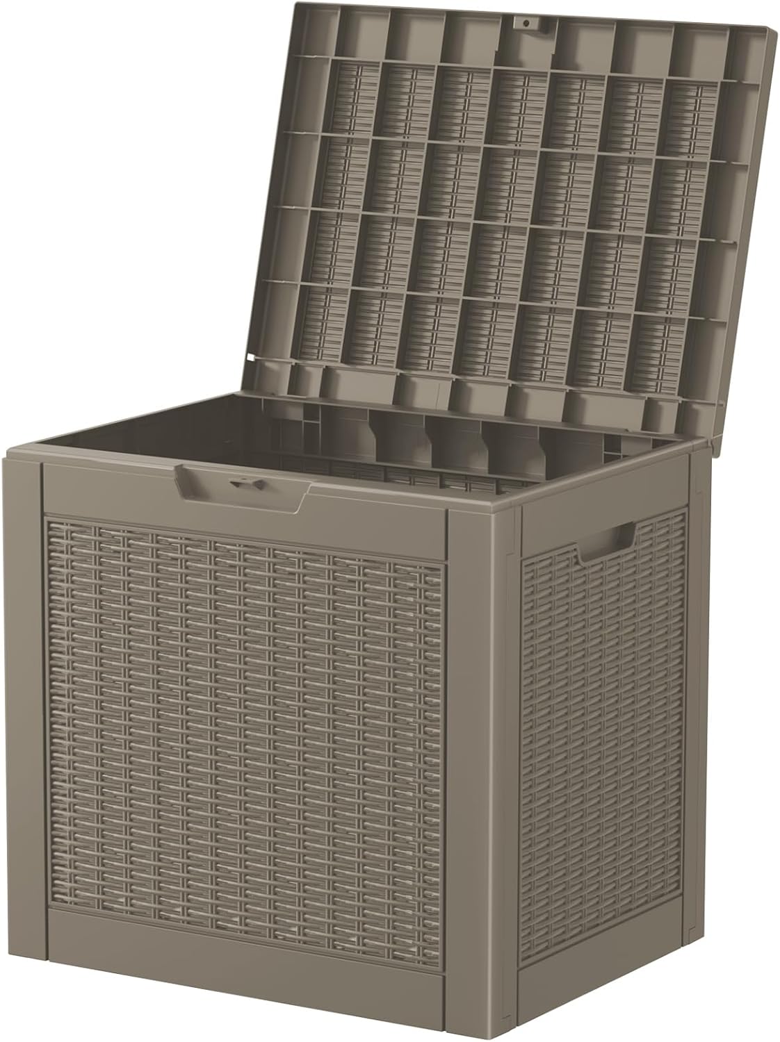 50Gal Outdoor Storage Box Anti-Theft Delivery Box Lockable Deck Box | Heavy-duty UV & weatherproof resin for secure parcel drop, patio cushion storage, garden tools & porch package organization