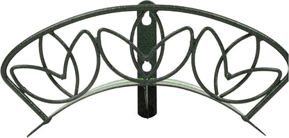 Yard Butler Heavy Duty Wall-Mounted Hose Hanger - Garden Hose Holder for Convenient Organization - Holds up to 125 Feet - Powder Coated Steel - Heavy Duty Bracing - Classic Design, Green