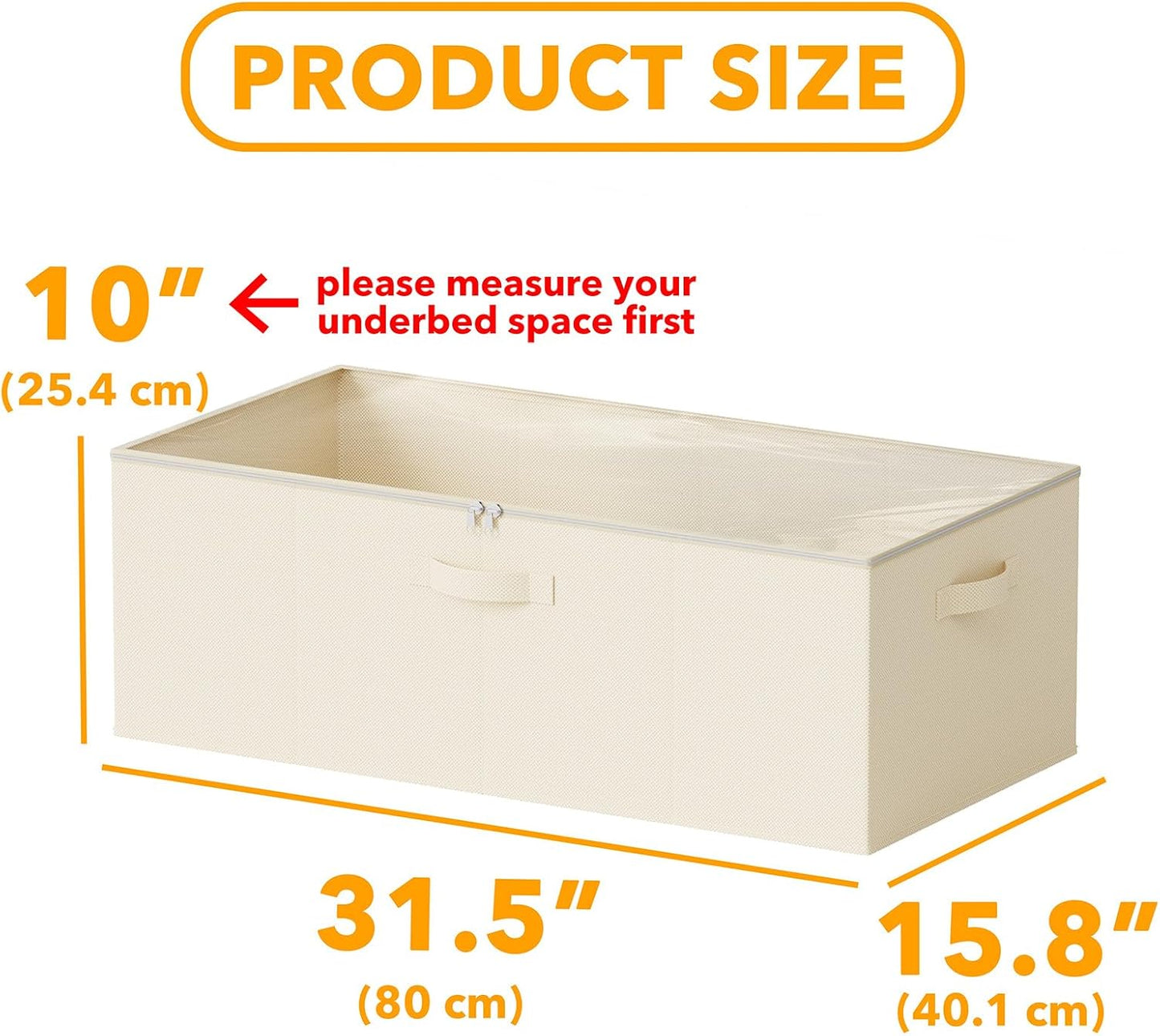 SpaceAid 3 Pack 10" High Under Bed Storage Containers, Large Underbed Storage Organizer Bins with Lids for Bedroom, Dorm, Clothes, Closet Organization, Bed Sheets and Blankets (Gray)
