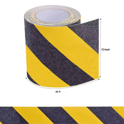 Qingluan Anti Slip Tape, Safety Non Slip Tape Outdoor Waterproof, High Adhesive Grip Tape for Stairs, Tread Step, Ramp, Skateboard, Caution to Keep from Slipping (Yellow/Black, 2 Inch x 33 Foot)