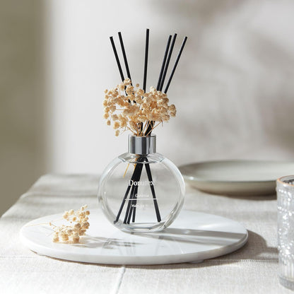Flower Reed Diffuser Set 5.07oz Satin Rose Scent Diffuser with Sticks Home Fragrance Reed Diffuser for Bathroom Shelf Decor