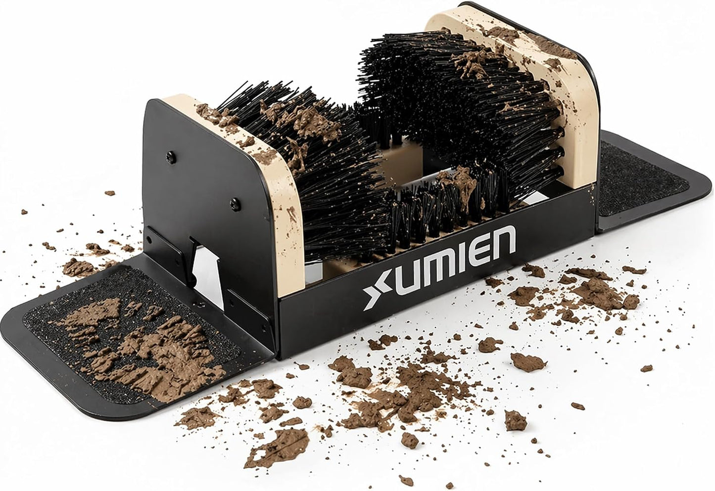 Umien™ Boot Scraper Outdoor Shoe Brush with Flaps - Cleaning Heavy-Duty Shoe Cleaner and Boot Scrubber for Mud, Dirt, and Snow - Durable Weather-Resistant Outdoor Shoe Cleaning Tool