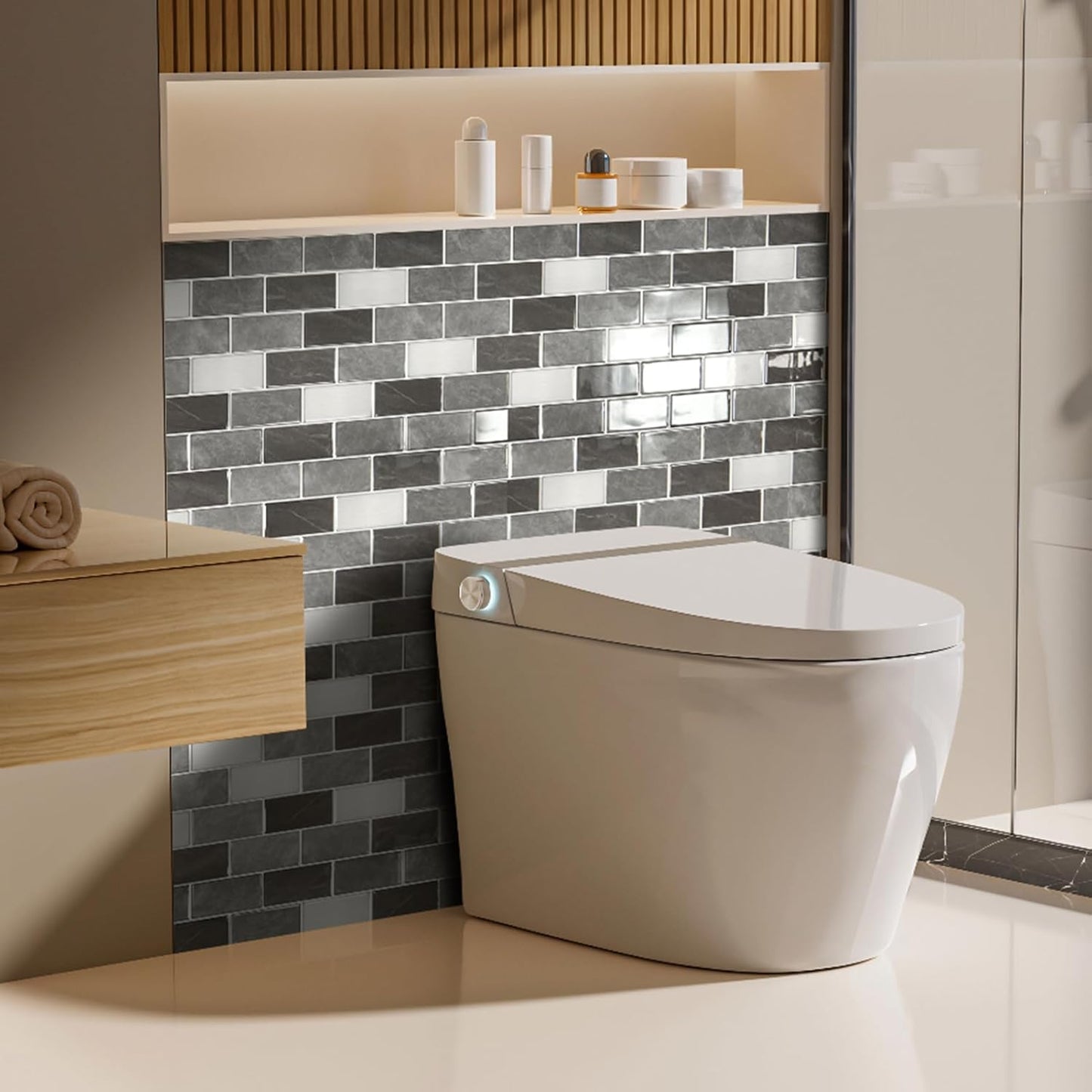 Art3d Peel and Stick Backsplash for Kitchen White Subway (10 Tiles, Thicker Design)
