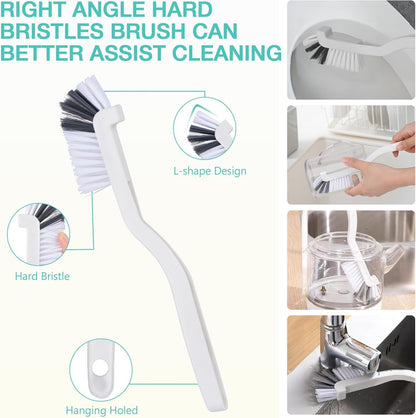 18Pcs Crevice Gap Cleaning Brush,Door Window Track Groove Corner Crevice Cleaning Brushes for Cleaning Window Grooves, Bathroom, Toilet Corner, Kitchen, Faucet, Sink
