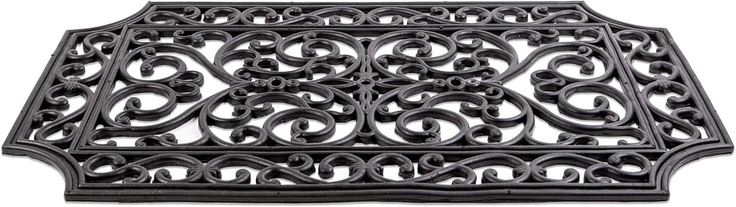 DII Rubber Doormats Collection All Weather, 18x30, Lattice