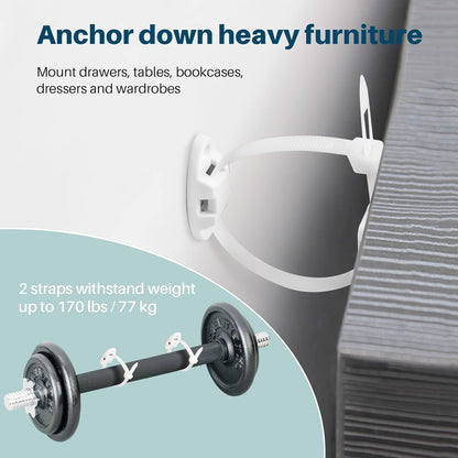 Inaya Complete Baby Proofing Kit - Child Safety Hidden Locks for Cabinets & Drawers, Adjustable Safety Latches, Corner Guards and Outlet Covers - Baby Proof Pack to Keep Your Child Safe at Home
