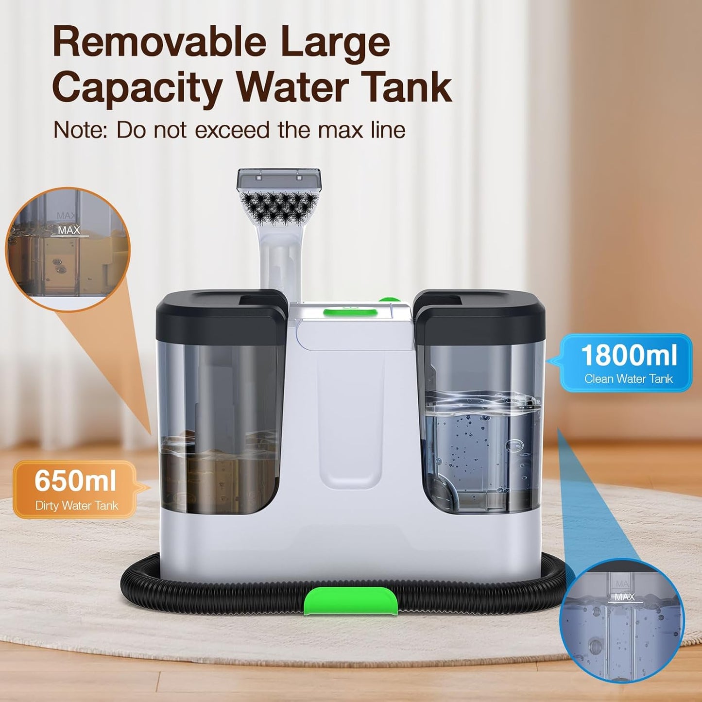 Electric Spin Scrubber, Cordless Cleaning Brush Scrubber with 7 Replaceable Brush Heads and Adjustable Extension Handle, IPX7 Waterproof Power Cleaning Brush for Bathroom Tub Floor Tile Shower