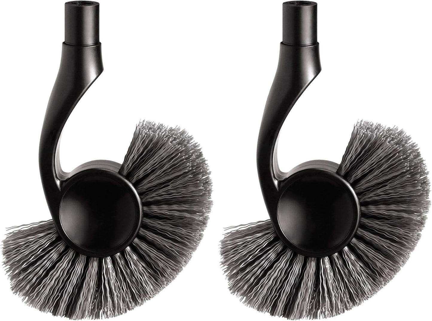 simplehuman Toilet Brush with Caddy, Stainless Steel, White