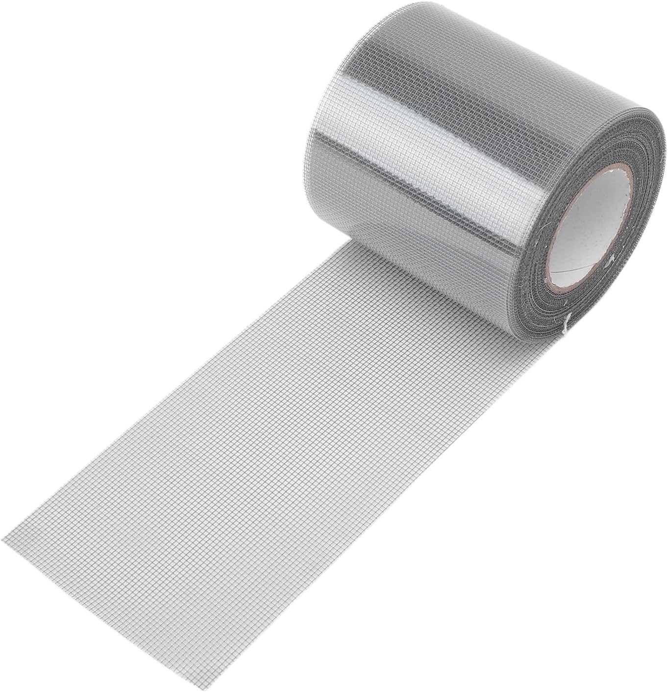 FTVOGUE Window Screen Repair Tape, 80mm x 9.15m Transparent Self Adhesive Mesh Patch for Mesh Doors Tents Pool Net Car Screens Camping Tarps (Gray)