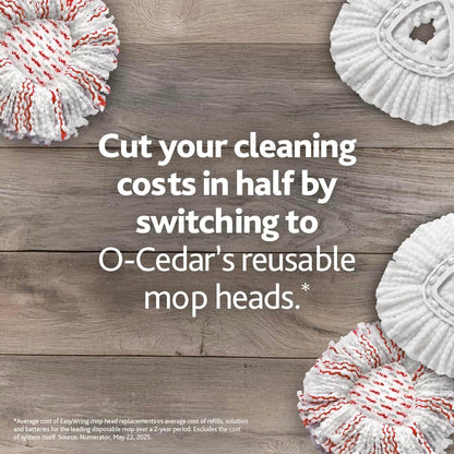 O-Cedar EasyWring Deep Clean Refill (1-Pack) | 40% More Cleaning Power | Microfiber Mop Refill Compatible with O-Cedar EasyWring Spin Mop & Bucket System
