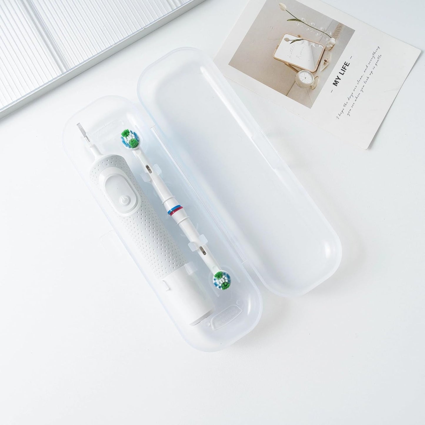 Newly upgraded toothbrush travel case, suitable for Oral-B/Oral-B Pro/Philips Sonicare/Aquasonic toothbrush, travel electric toothbrush box(black)