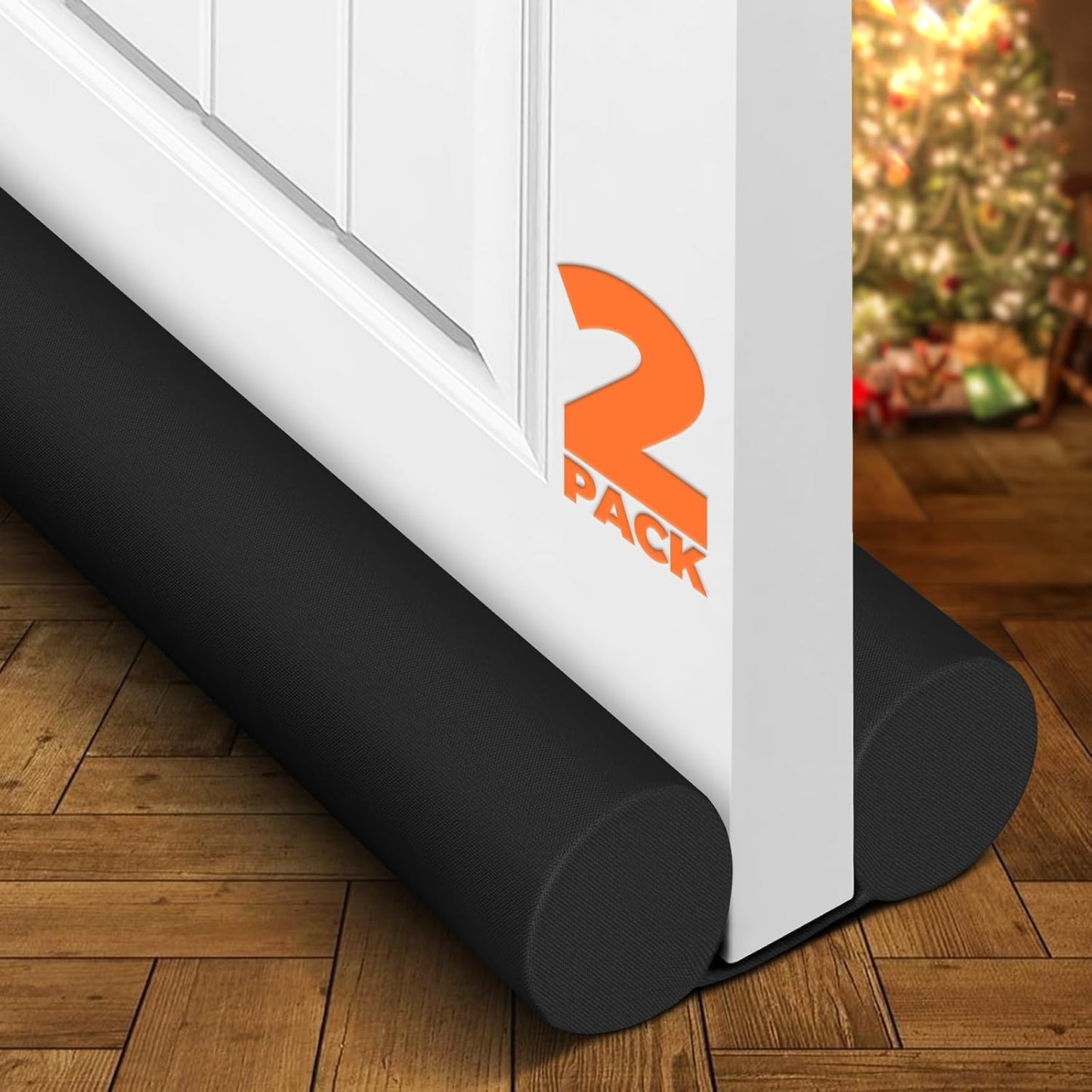 Holikme Door Draft Stopper Door Sweep Weather Stripping Noise Blocker Window Breeze Blocker Adjustable Draft Door Closers, Grey