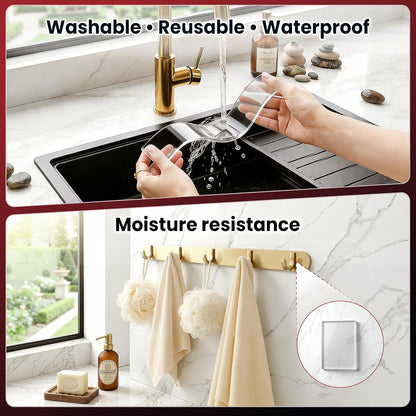 NULTAT Double Sided Tape Heavy Duty, Nano Reusable, Removable, Washable Double Stick Tape for Wall, Multipurpose Clear Adhesive High Temperature Tape 1.18" x 120"(10 Feet)