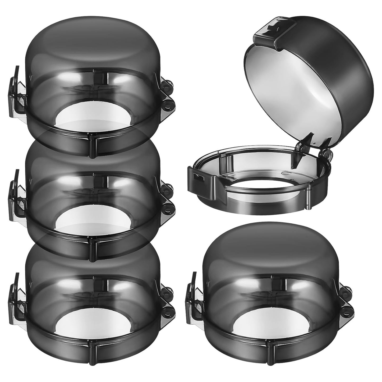 Gas Stove Knob Covers 5Pcs Childproof Stove Safety Covers for Kitchen Oven Knob Lock Protection Easy Install Black 3.54 Inch