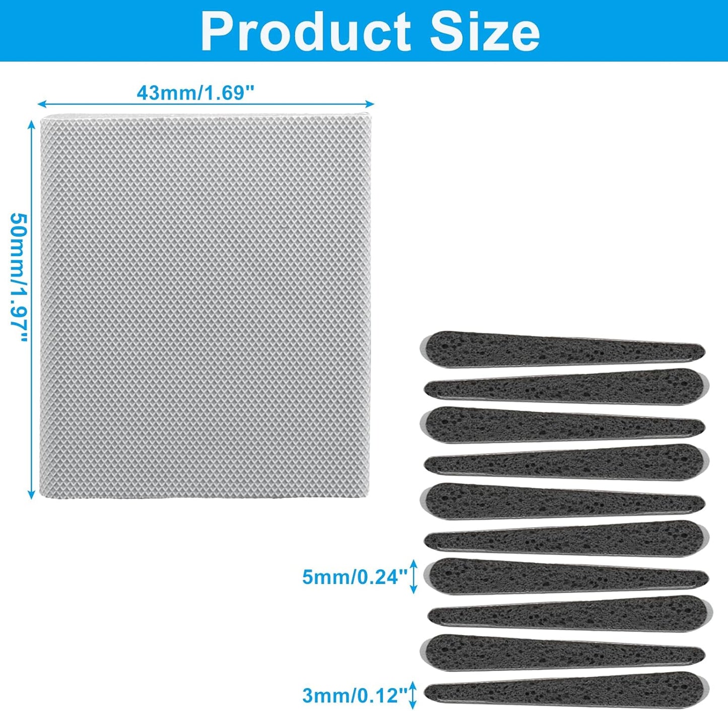 4 Pcs Door Corner Seals, Exterior Door Jamb Frame Seal, Self-Adhesive Wedge Draft Stoppers Foam Pads for Weather Stripping Noise Isolating (White)
