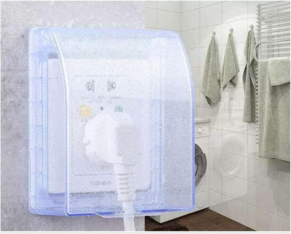 Heyiarbeit Weatherproof Cover Plug in Use Outlet Receptacle Protector 3.86"x4.33"x1.69"(LxWxH) for Retrofit Siding Construction 86 Type White 1Pcs