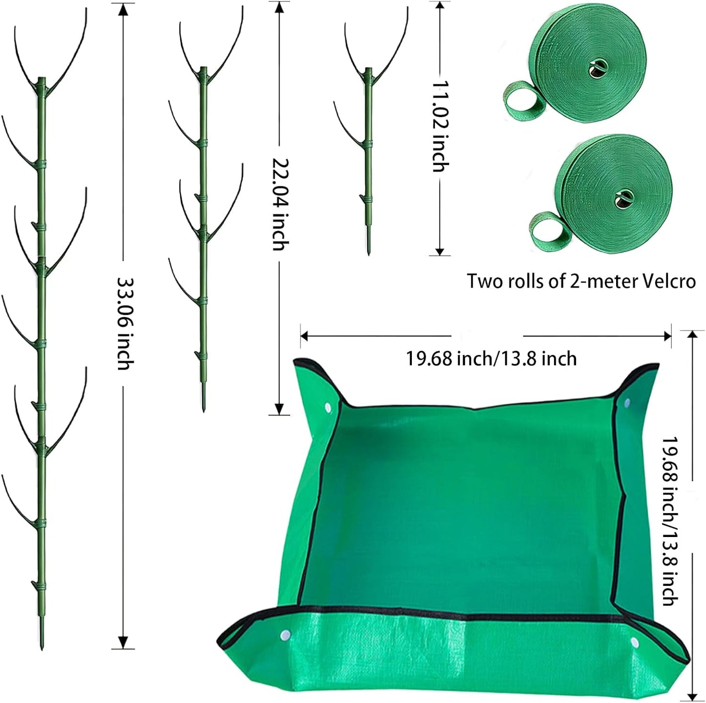10 Pack Stackable Monstera Plant Support Stakes,for Indoor Outdoor Climbing Plants Stem Support - Durable Trellis Garden Poles, Garden Stakes for Pothos, Philodendron & Vine Plants