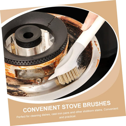 Stiff Bristle Brush for Gas Stove Cleaner Stove Cleaner Cleaning Brush for Cleaning Cooktop Scraper