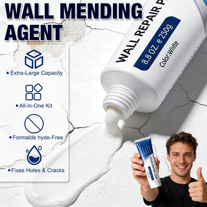Efficient Drywall Patch Repair Kit with Scraper, 2026 New Quick Drying Wall Mending Agent White Spackle Wall Repair Paste Wall Repair Agent Tile Gap Fille for Holes & Cracks Nail Holes