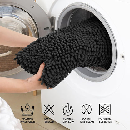 Bcoimo Bathroom Rugs 24x17, Bath Mats for Bathroom Non Slip with Rubber Backing,High Absorbent Microfiber Bath Rugs Quick Drying, Machine Washable, Durable Decor