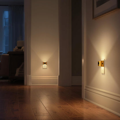 DORESshop LED Night Light[2 Pack], Night Lights Plug into Wall, 3 Mode Plug in Night Light with Motion Sensor, Dusk to Dawn Sensor, Nightlights for Adults, Bedroom, Bathroom, Hallway