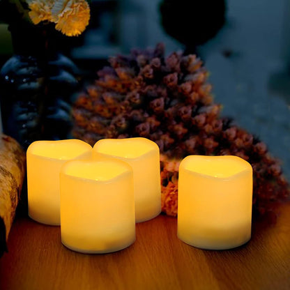 Outdoor Waterproof Battery Operated Flameless LED Pillar Candles with Remote Timer Flickering Electric Plastic Resin Decorative Lights for Xmas Christmas Wedding Party Decorations Gifts Supplies 3 PCS