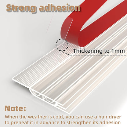 KNEELISA 39" Black Under Door Draft Stopper Exterior,Bottom Door Sweep Sound Proofing,Soundproofing Noise Blocker,Gap Filler Soundproof Seal Strip