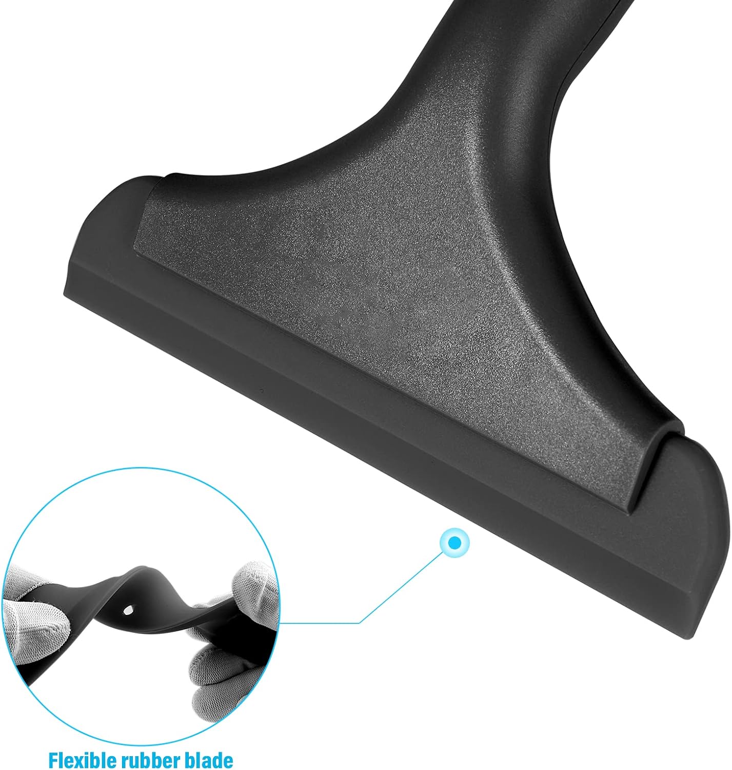 Gomake Small Silicone Squeegee Window Shower Squeegee,Auto Water Blade Squeegee for Shower Glass Door,Car Windshield, Window, Mirror, Bathroom,Countertop Cleaning