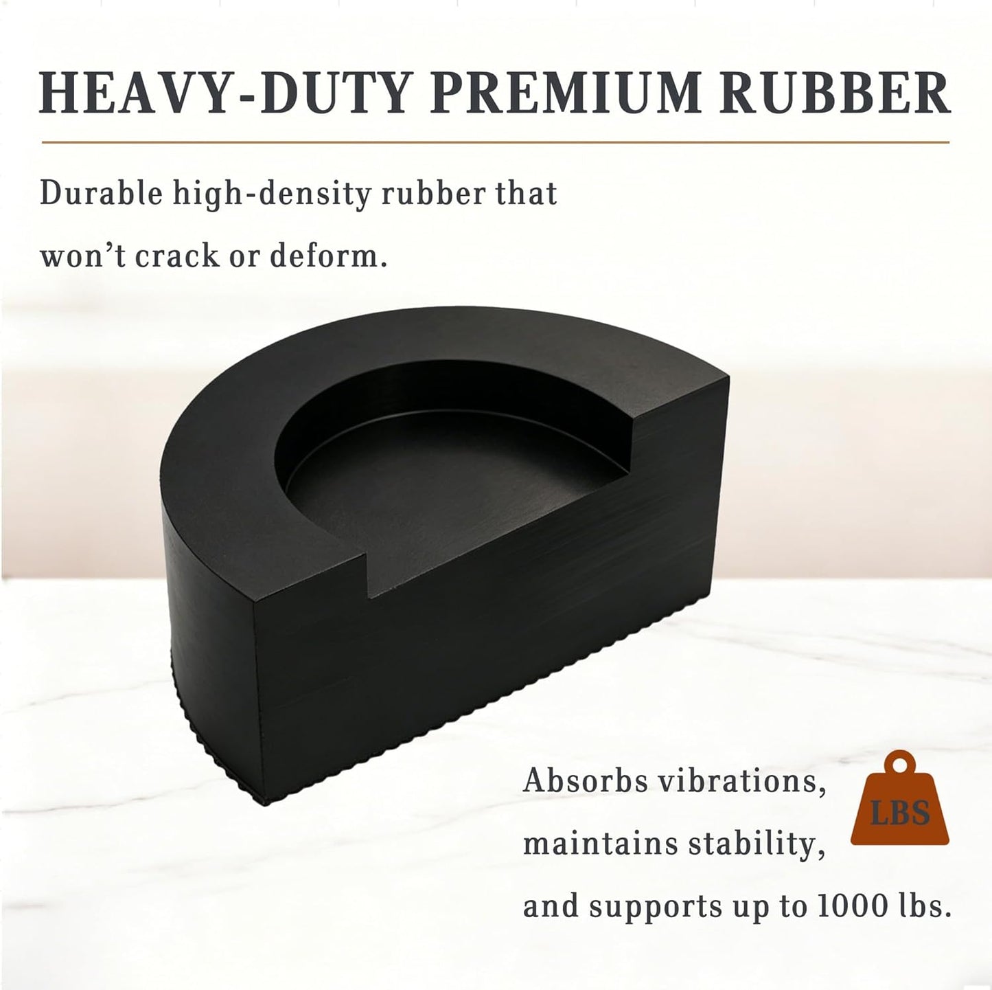 Anti-Vibration Washing Machine Pads,4 Pack High Density Rubber Washer Dryer Stabilizer Pads, Reduce Noise Dampen Vibration,Non Slip Shock Absorbing Mats Prevent Sliding for Washers & Dryers