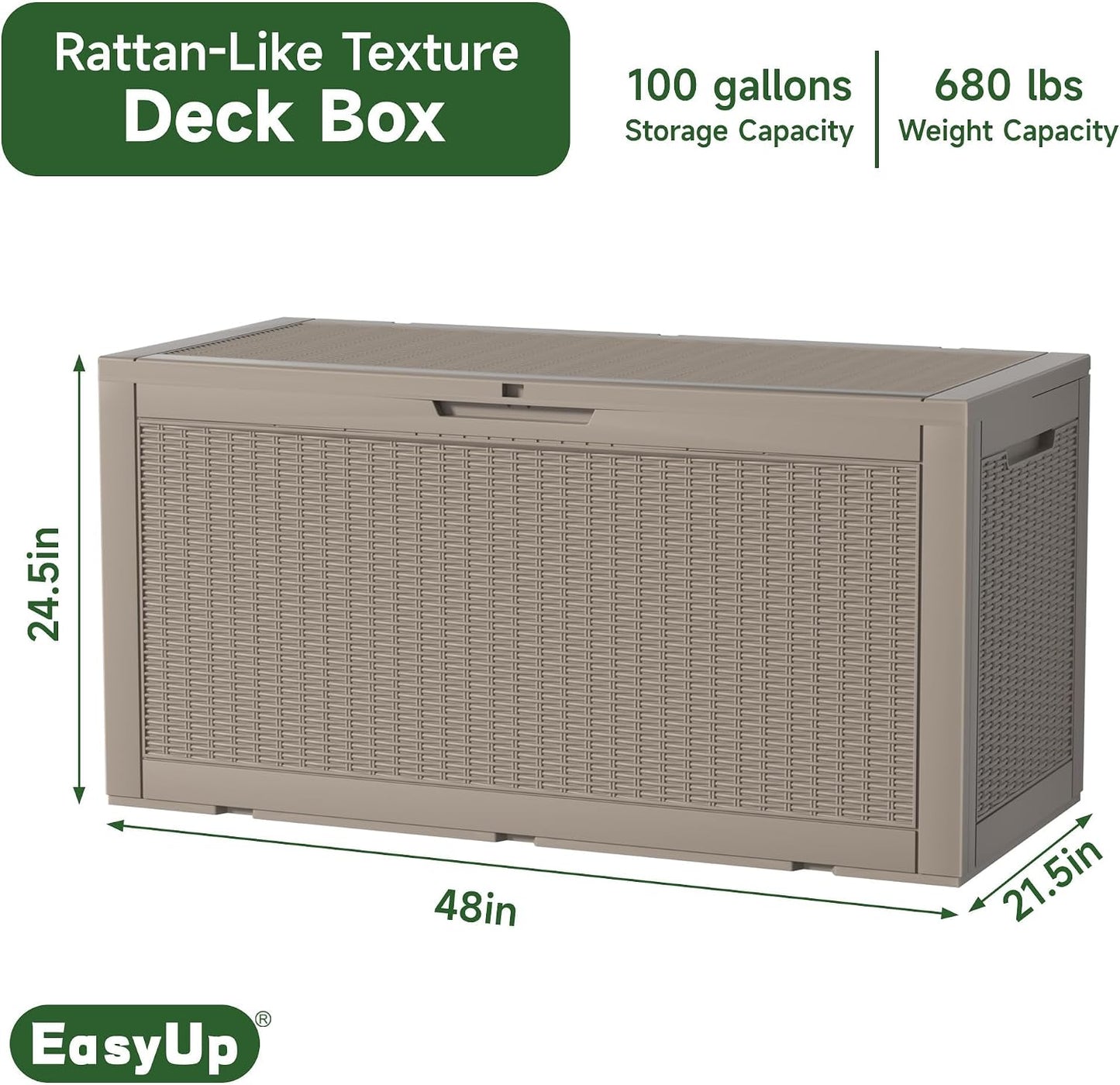 230 Gallon Large Outdoor Storage Box Waterproof, UV Resistant Resin Deck Box with Hydraulic Rod & Lockable Latch for Patio Furniture, Outside Storage Box for Garden Tools, Patio Cushions, Black