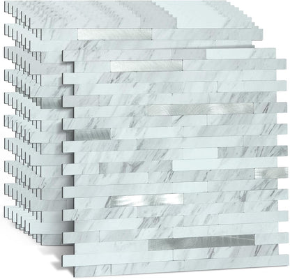 Midcard 10 Sheets Peel and Stick Backsplash PVC Wall Tile,for Kitchen Backsplash