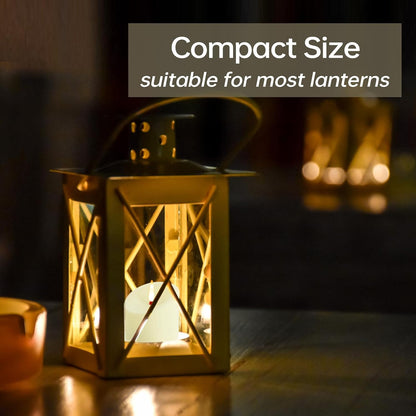 TECHLONG 3"x3" Flickering Flameless Candles Waterproof, Battery Operated Candles with Remote Timer, Last 600 Hours Electric Fake LED Candles for Halloween Christmas Decoration, Ivory White, Set of 6