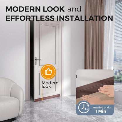 GroTheory 2 Pack Door Draft Stopper, Under Door Sweep for Exterior & Interior Doors, Weather Stripping Door Seal, Garage Window Blocker Noise Cold Air Insulation, Draft Guard Grey 2" W x 39" L
