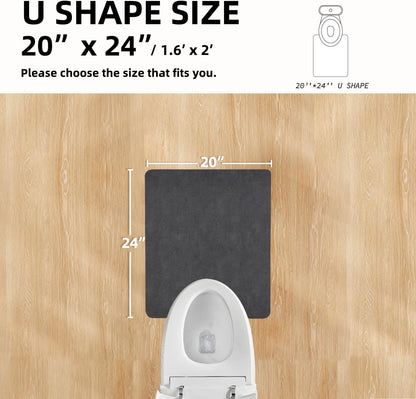 TYUU Bath Mat, Bathroom Rugs Non Slip Washable Thin Absorbent Quick Dry Bath Mat Fits Under Door Bathroom Floor Mat Perfect for Bath, Shower, or Sink 16"x24" Dark Grey