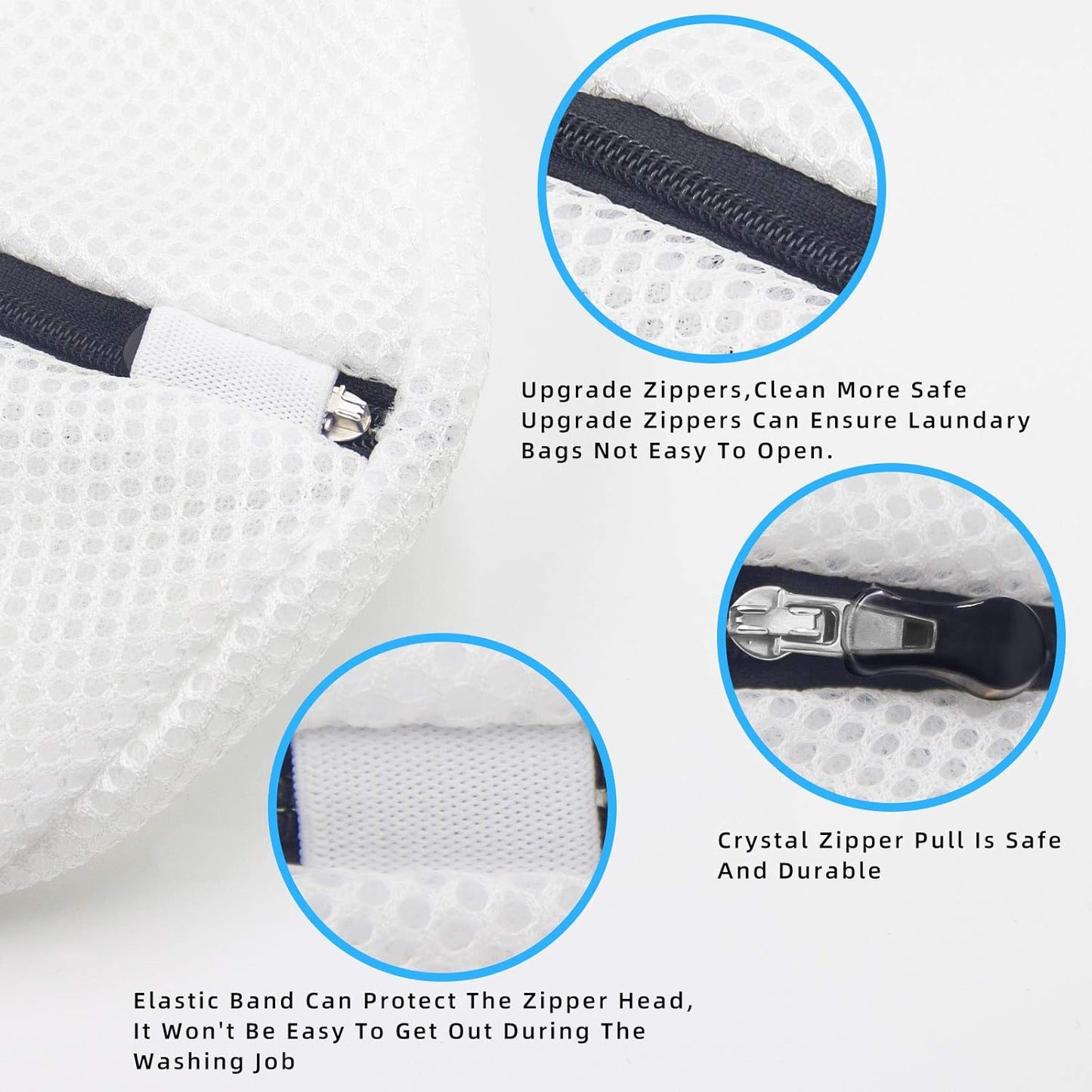 GOGOODA Mesh Laundry Bags for Delicates Durable Protective Wash Bags | Travel Storage Bags for Intimates Lingerie, 3PCS（3XXL）