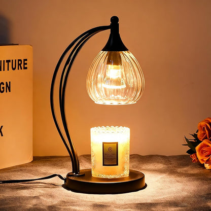 Candle Warmer Lamp with Timer Dimmer - Electric Light Wax Warmer for Jar Candles - Lamp with 2 Bulbs, Unique Birthday Gifts for Women Mom House Warming Gifts New Home Decor