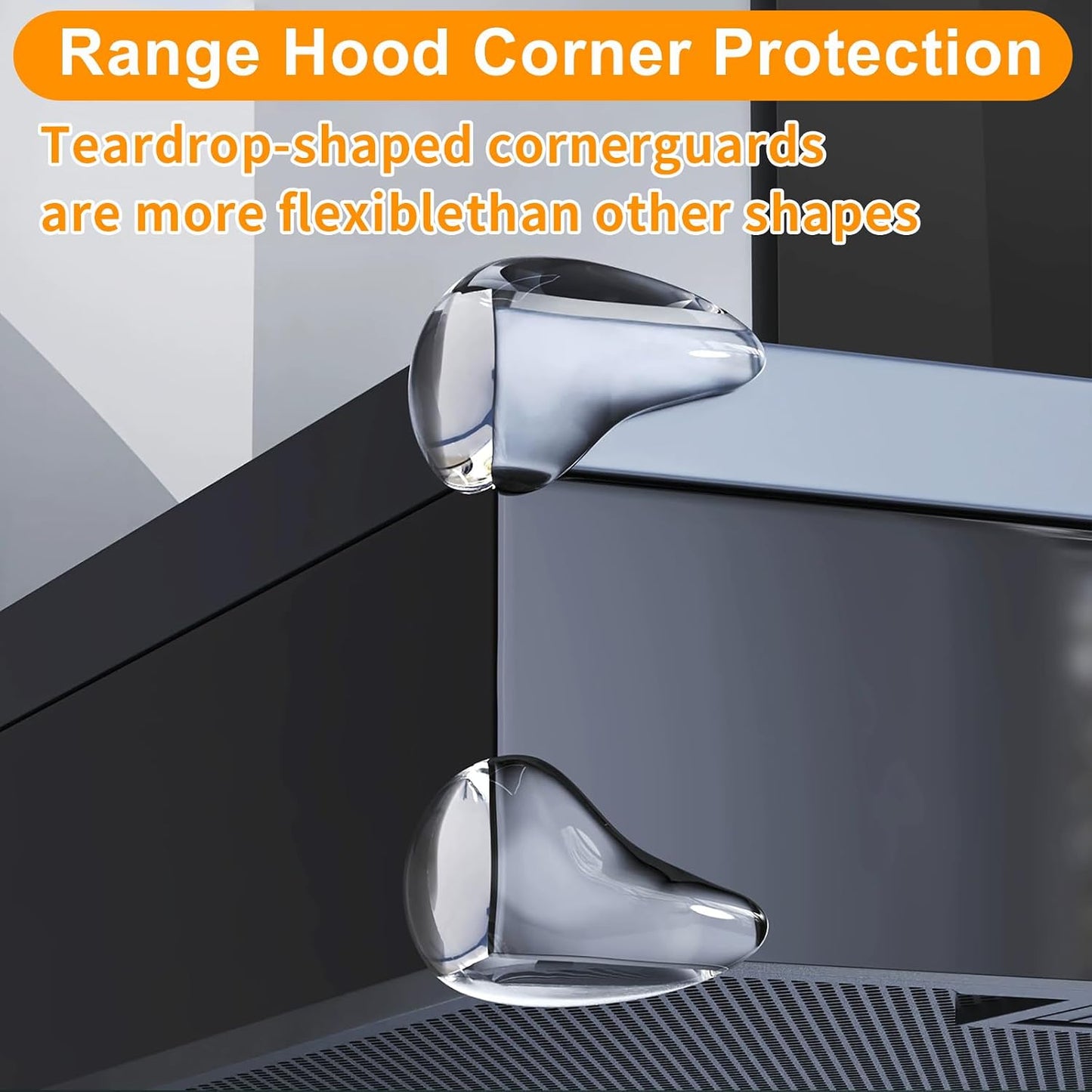 24 Pack Clear Table Corner Guards – Baby Proof Edge Protectors, Heavy Duty Transparent PVC Bumpers for Furniture, Self-Adhesive Corner Covers for Glass, Wood, Marble Countertops
