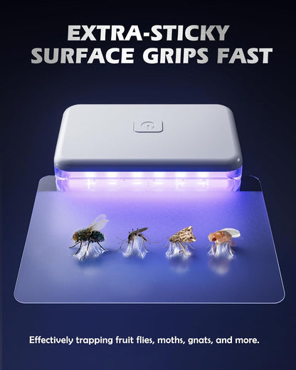 LFSYS Fruit Fly Traps for Indoors (1 Device+10 Refills) Plug in Fly Trap for Gnats, Fruit Flies, Flying Insects Sleek Design Indoor Safe