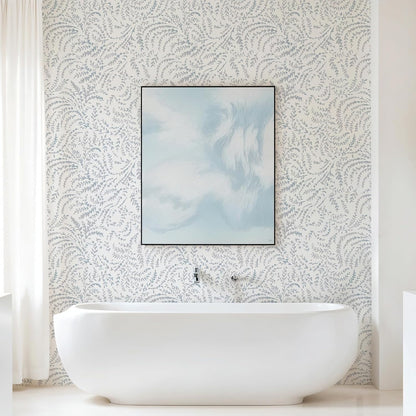 Peel and Stick Wallpaper Boho Wall Paper Peel and Stick Modern Watercolor Beige Wallpaper for Bathroom 17.3"x118"