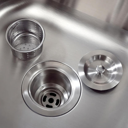 Premium Kitchen Sink Strainer Assembly – Removable Deep Basket, Sealing Lid & Plug, Corrosion-Resistant Stainless Steel, with cUPC Certified