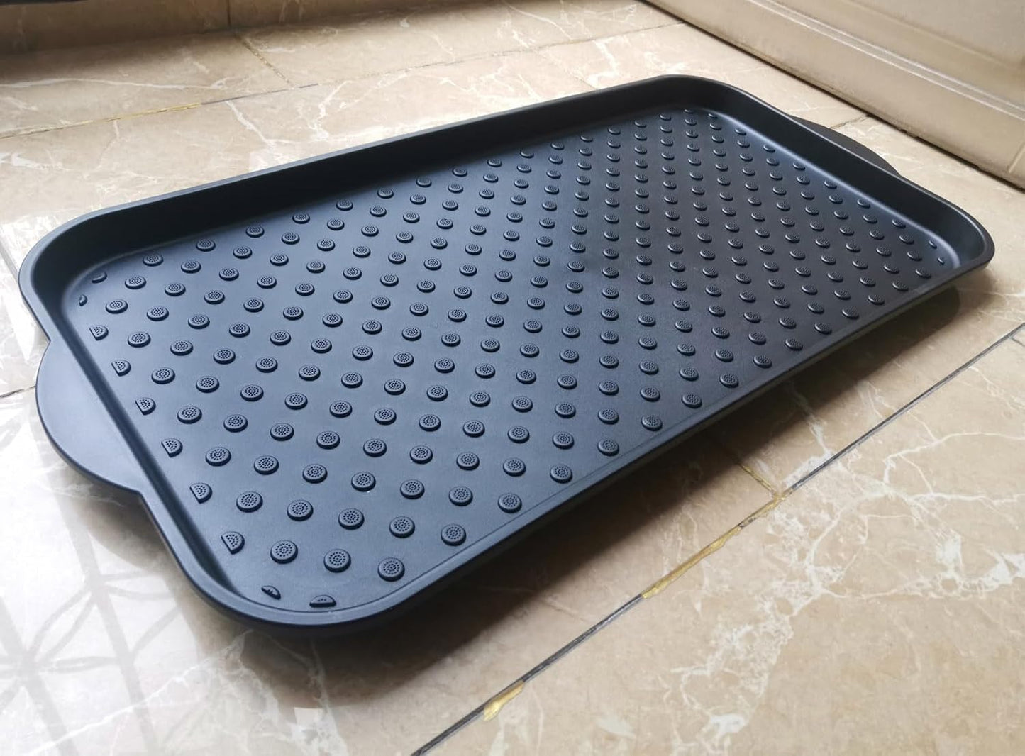 Rubber Boot Tray for Entryway,Boot Mat,Shoe Tray,Shoe Mat for Indoor and Outdoor Use (Soft Silicone Rubber, 29.5X14.9 inch)