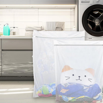 Kimmama Laundry Mesh Wash Bags, Garment Bag for Washing Machine, 2XXL | Honeycomb Laundey Bags for Sheet, Throw Blanket, Curtain, Cushion Cover, Comforter, Tumble Dryer Safe, Extra Large