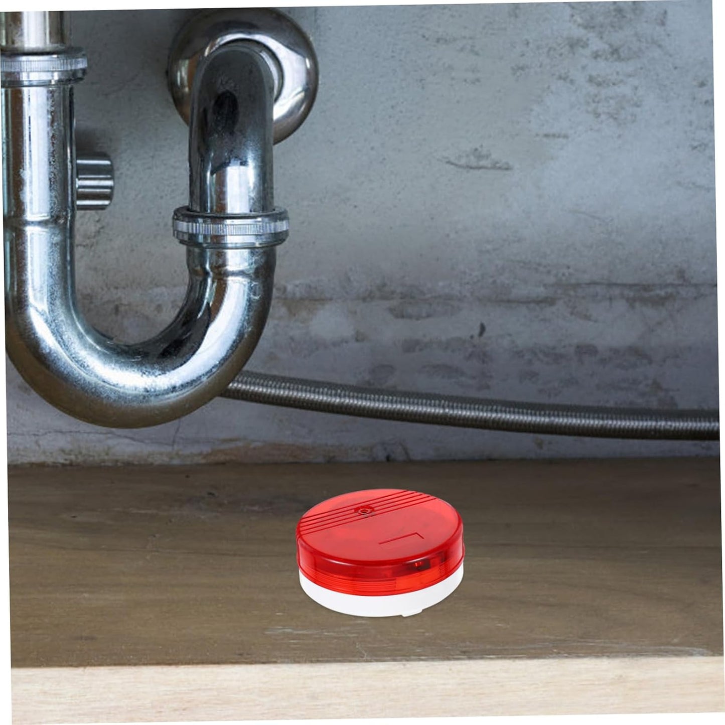 Mikikit Water Leak Detection Device Leak Sensor Alarm for Basement Bathroom Under Sink